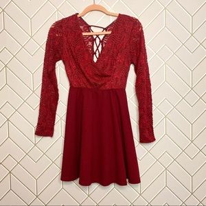 Windsor Small Red Lace Dress